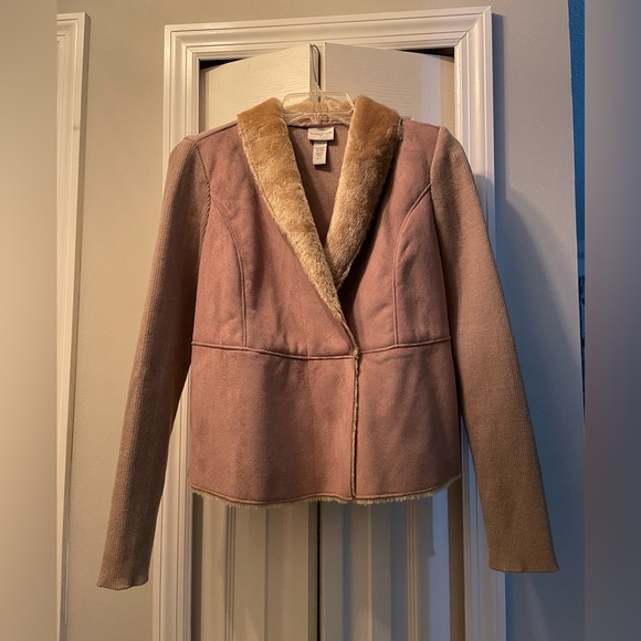 EUC women’s Jaclyn Smith faux fur light jacket - Picture 1 of 8